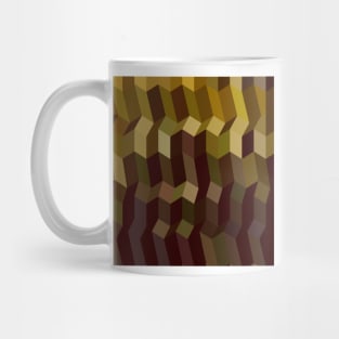 Caput Mortuum Brown Abstract Low Polygon Background Mug